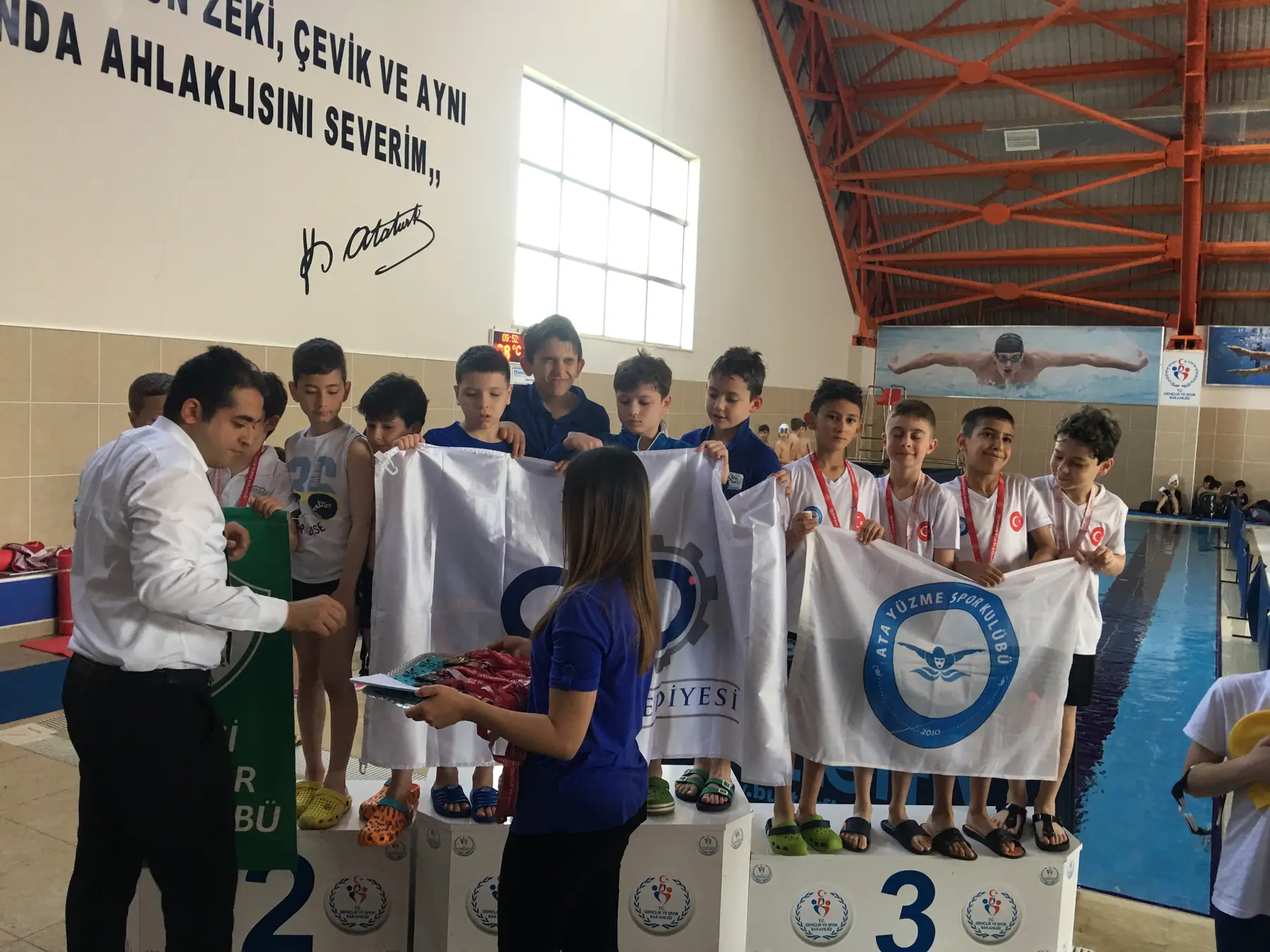Our athletes at the award ceremony