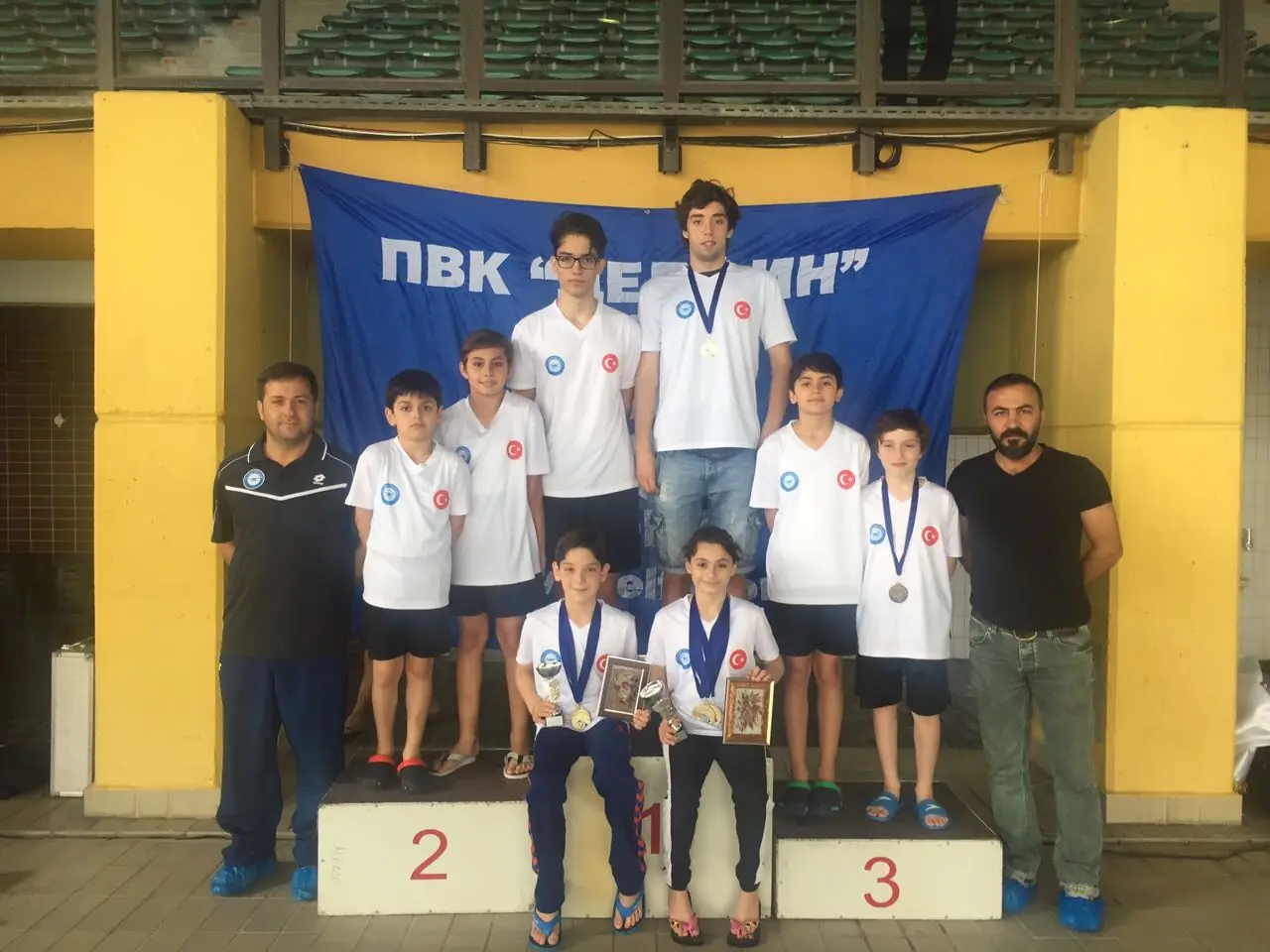 Our team in the international race